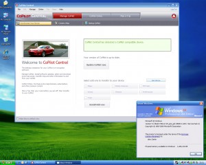 CoPilot Central running on Windows XP Professional x64 Edition