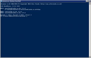 vScanner Console Output